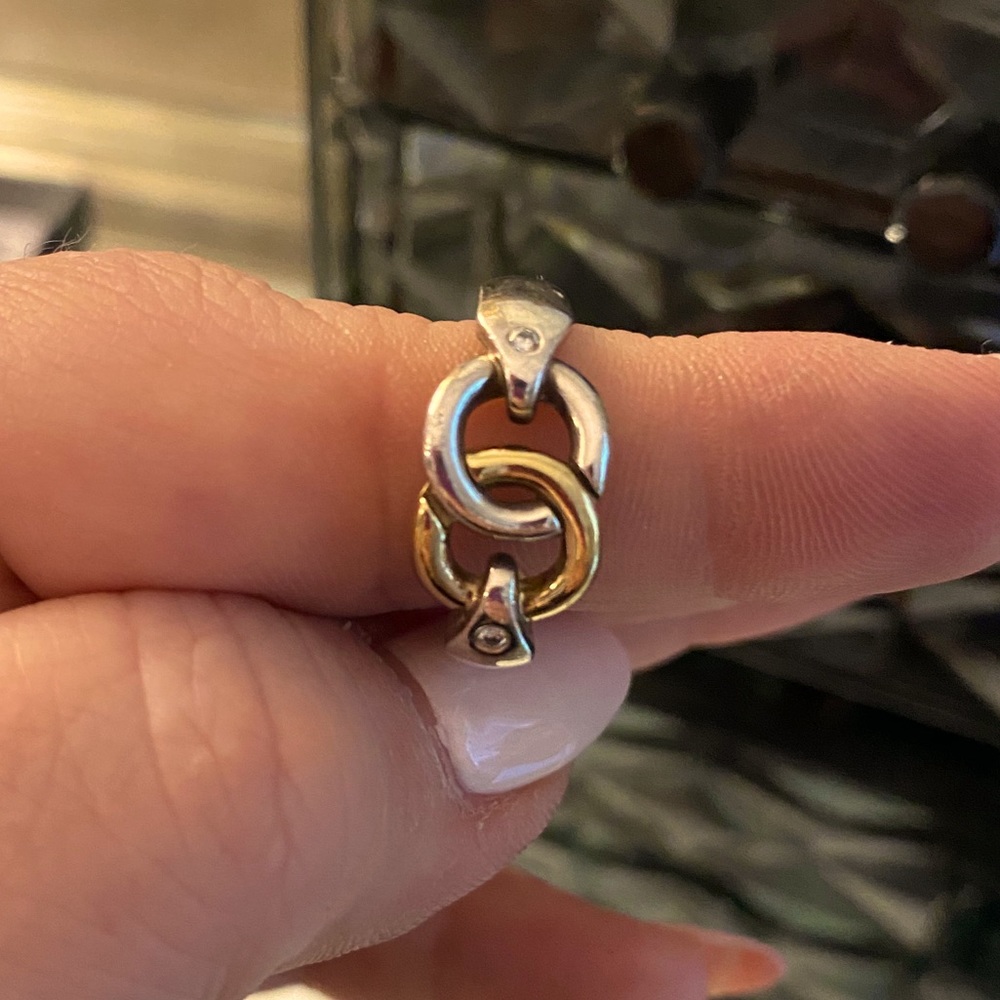 Gold and Silver Movado ring
